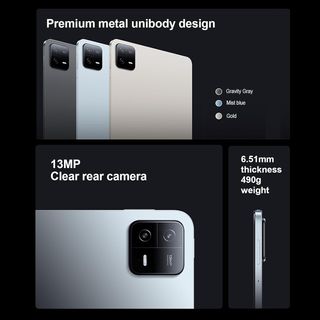 Xiaomi Pad 6 11' 8GB 128GB, RIMARCHIATO con segni minimi, tablet Android, Grigio Gravità