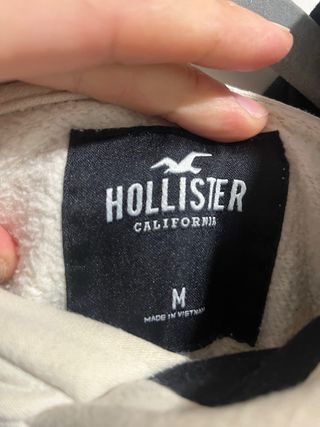 Sudadera Hollister Beige con Logo