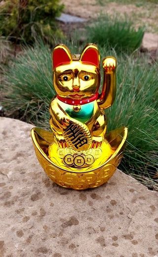 Gato Chino Suerte Dorado