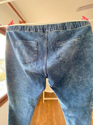 Pantalón vaquero tipo malla Kiabi Talla XXL