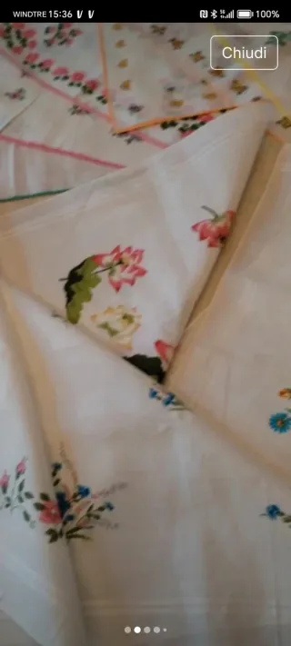 Fazzoletti donna vintage fiorellini