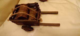 Maqueta Belén Carro con Barriles