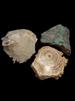 Calcita, Barite - Collezione di minerali per collezionisti