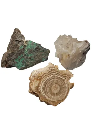 Calcita, Barite - Collezione di minerali per collezionisti