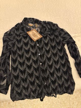 Camisa Harley Davidson Transparente Terciopelo