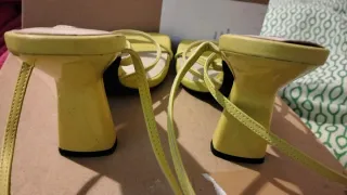 Sandalias Zara Pistacho Talla 37