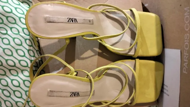 Sandalias Zara Pistacho Talla 37