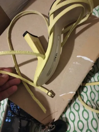 Sandalias Zara Pistacho Talla 37