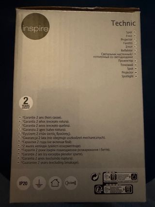 Faretto Inspire Technic Metallo Vetro x4