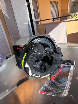 Casco LS2 Advant Flipback Negro Mate y Amarillo