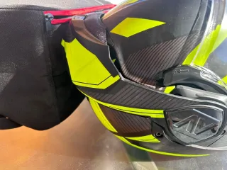 Casco LS2 Advant Flipback Negro Mate y Amarillo