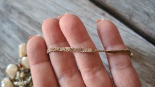 Collana vintage etnica con pendenti a conchiglia