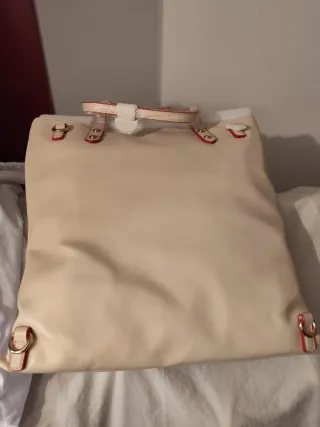 Bolso LOVE Moschino Beige con Dibujo