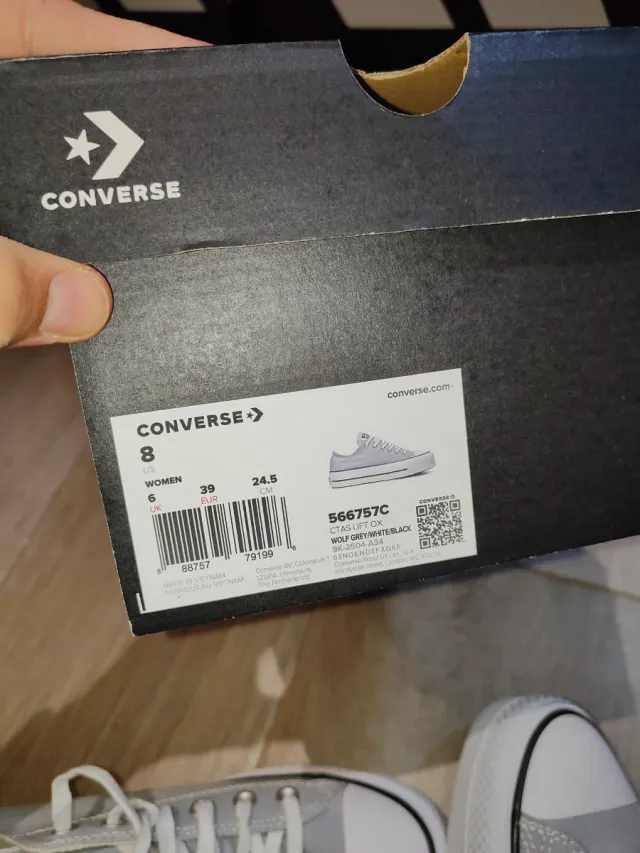 Converse Ctas Lift OX Talla 39 sin estrenar