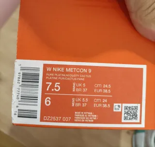 T38,5 Nike Metcon 8  Turquesa