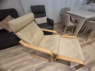 Butaca y reposapiés Ikea