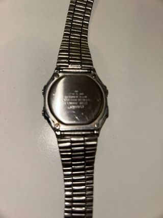 Reloj Casio Digital Camuflaje Correa Plateada