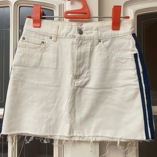 Falda vaquera blanca Pull&Bear Talla S