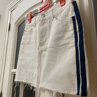 Falda vaquera blanca Pull&Bear Talla S