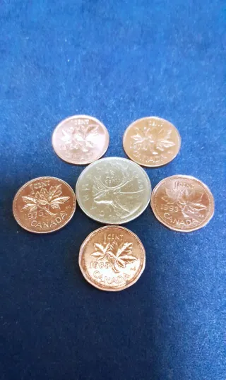 Monete Canada -  1 e 25 Cents