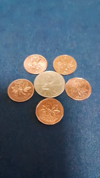 Monete Canada -  1 e 25 Cents