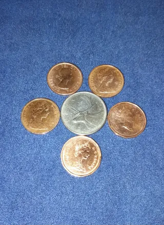 Monete Canada -  1 e 25 Cents