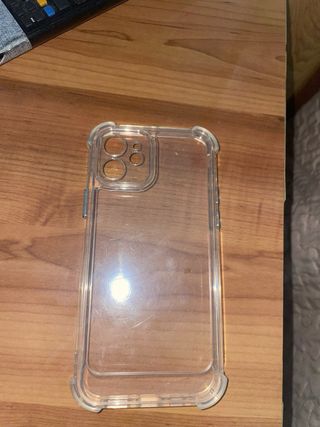 Funda iPhone 12 Guess Rosa Logo