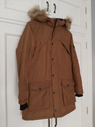 Parka Bershka Hombre Talla XS Marrón