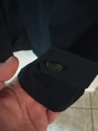 Gabardina Mango Negra Talla XL