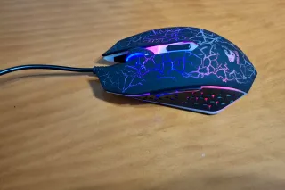 Ratón Gaming Ziyoulang RGB Negro -Perfecto Estado