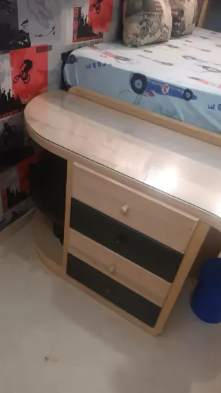 Habitación juvenil completa de madera maciza