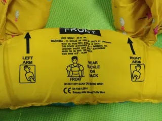 Chaleco flotador infantil amarillo