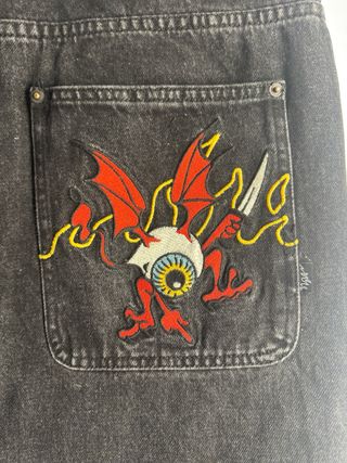 Pantalón corto Grimey negro con bordado