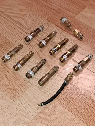 10 Enchufes Rápidos Latón 20 bar de presion