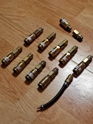 10 Enchufes Rápidos Latón 20 bar de presion