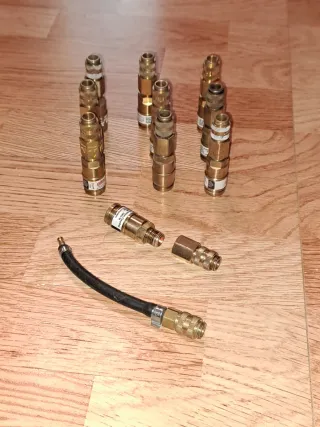 10 Enchufes Rápidos Latón 20 bar de presion