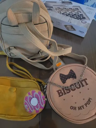 Bolsos Niñas Beige y Amarillo