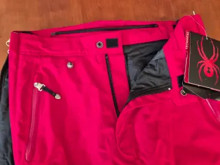 Pantalón de esquí Spyder rojo-negro