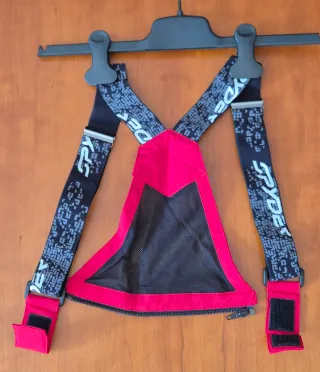 Pantalón de esquí Spyder rojo-negro