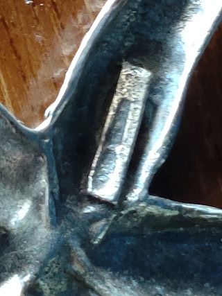 Stella marina vintage argento 800