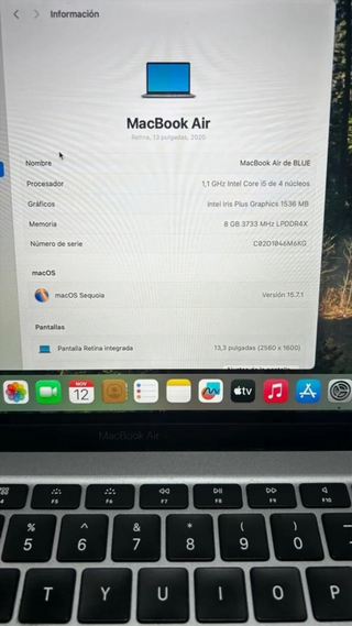 MacBook Air 2020 512GB Gris Espacial