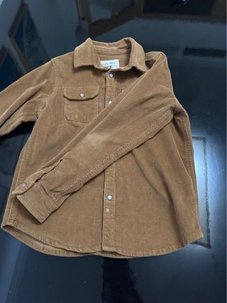 Chaqueta de pana marrón