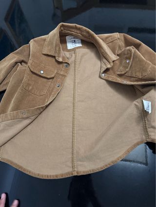 Chaqueta de pana marrón