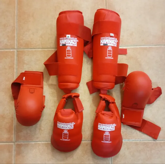 Espinilleras y guantes kárate Talla