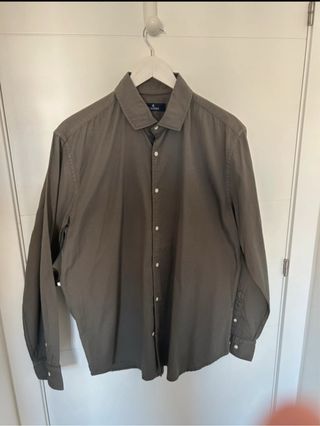 Camisa Scalpers Caqui Algodón Talla L