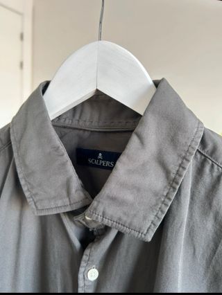 Camisa Scalpers Caqui Algodón Talla L