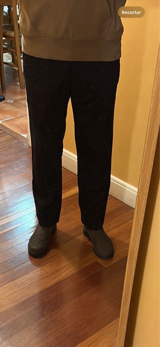 Pantalones Chinos Zara Negros/Grises + Uniqlo