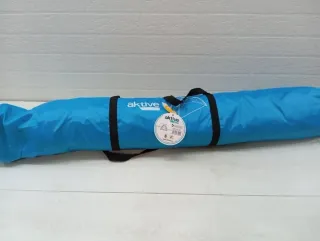 Tenda paravento da spiaggia AKTIVE 213x133x120 cm, 4 posti, include 4 picchetti, aste in fibra di vetro, tessuto poliestere 170T, colonna d'acqua 300 mm, peso 2 kg, porta e finestre laterali