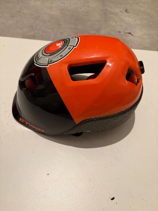 Casco Bici Infantil BTWIN Naranja/Negro