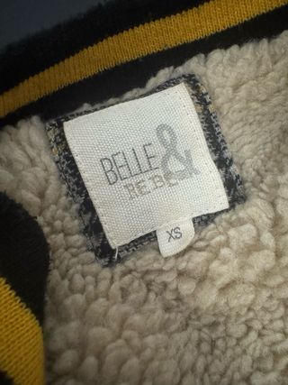 Chaqueta bomber cuadros gris y amarillo